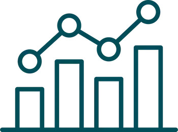 Neuroscience backed insights graphs icon